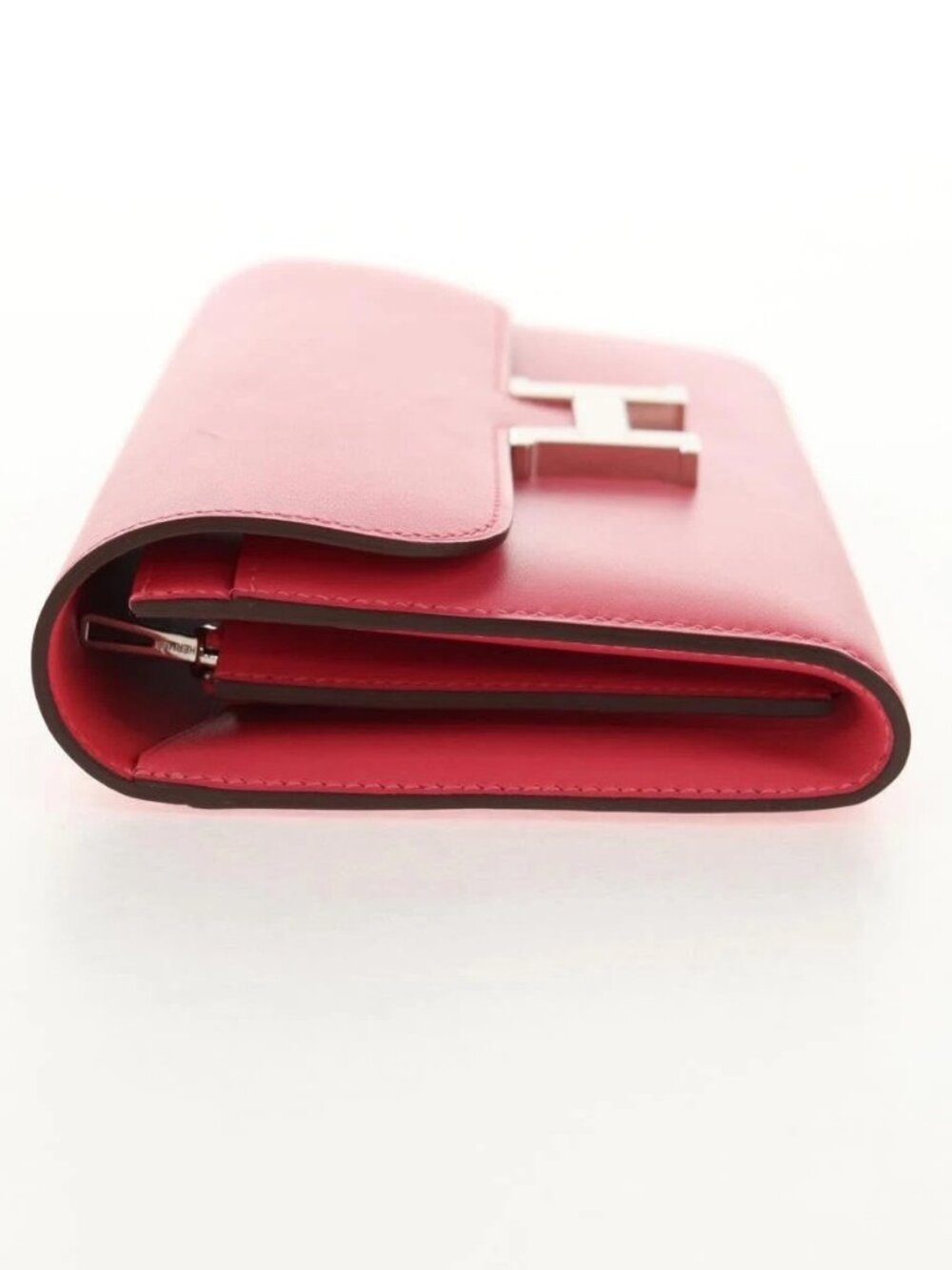 HERMES Constance Long Wallet Leather Pink Auth 141188SM - Picture 3 of 15